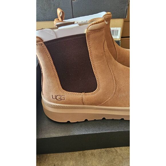 UGG Men's Burleigh Chelsea Boot, Chestnut, 11.5 Brand new with box. 100% AUTHENT - Picture 9 of 11